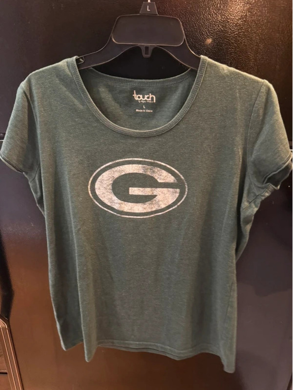 Touch by Alyssa Milano Green Bay Packers Shirt Womens Large Distressed T-Shirt